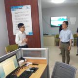 民政部社会福利中心党委书记、、市民政局、、区长等向导考察